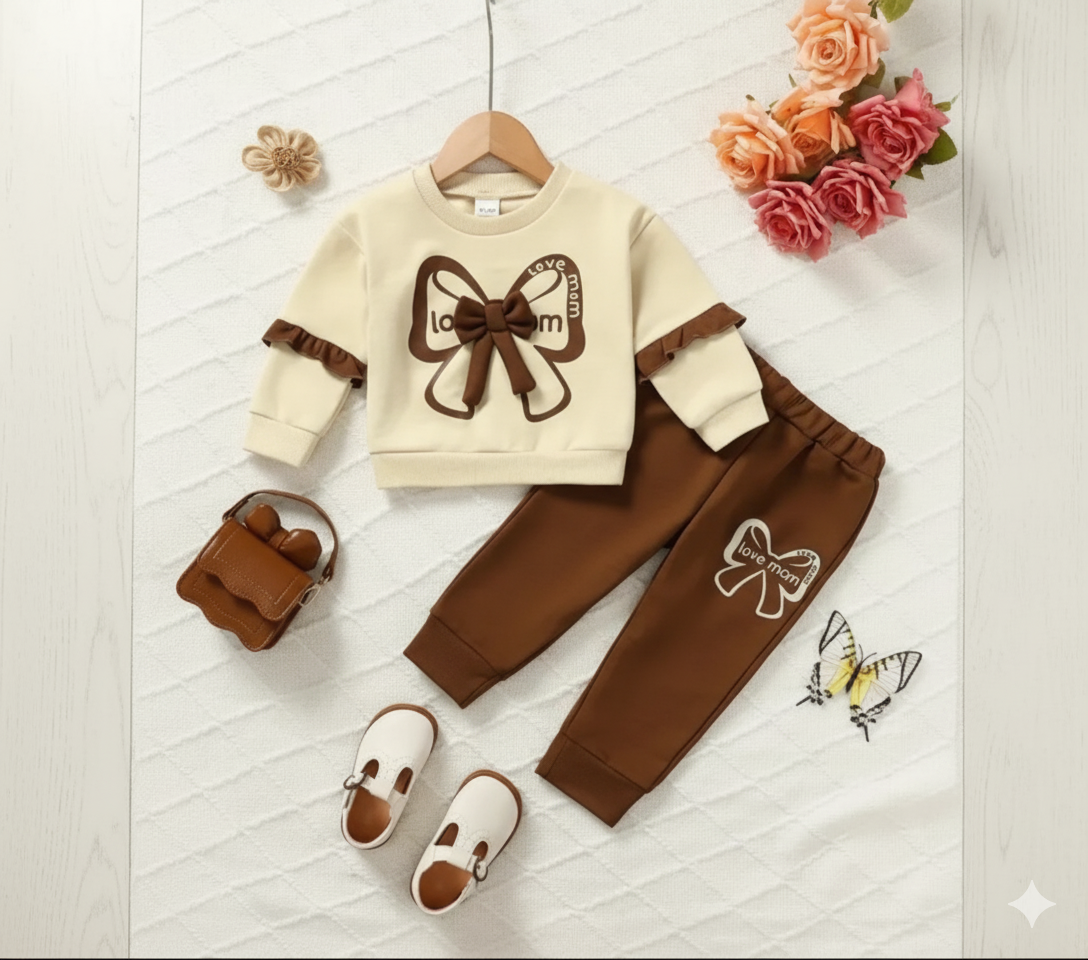Love Mom Baby Winter Fleece Set