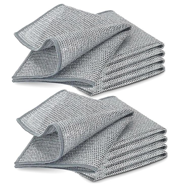 10-Pack Heavy-Duty Scrub Cleaning Cloths – Reusable & Non-Scratch
