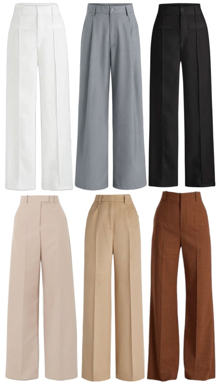 High-Waisted Wide-Leg Trousers