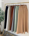 High-Waisted Wide-Leg Trousers