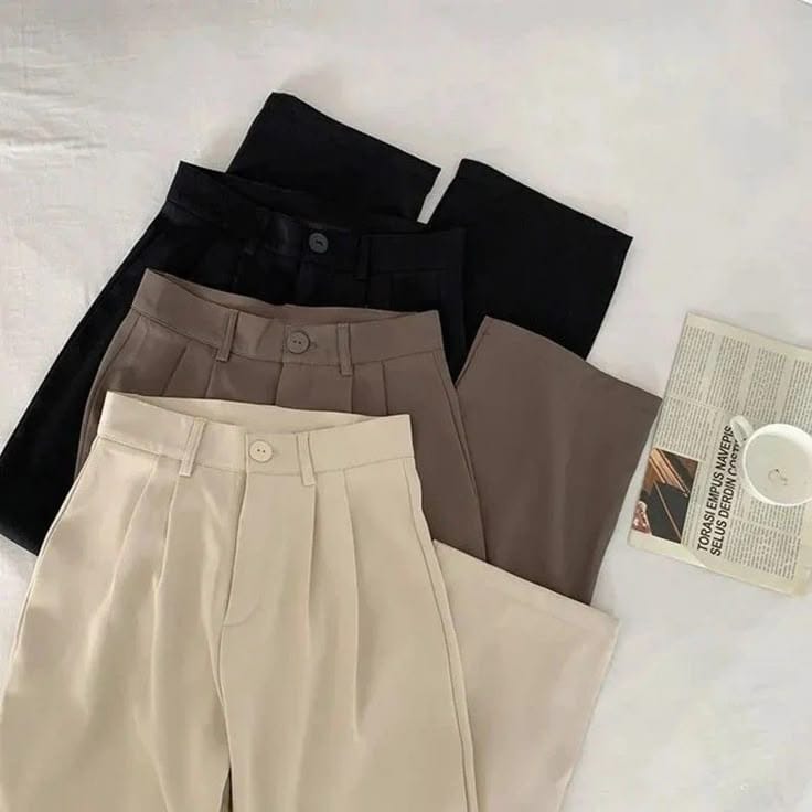 High-Waisted Wide-Leg Trouser